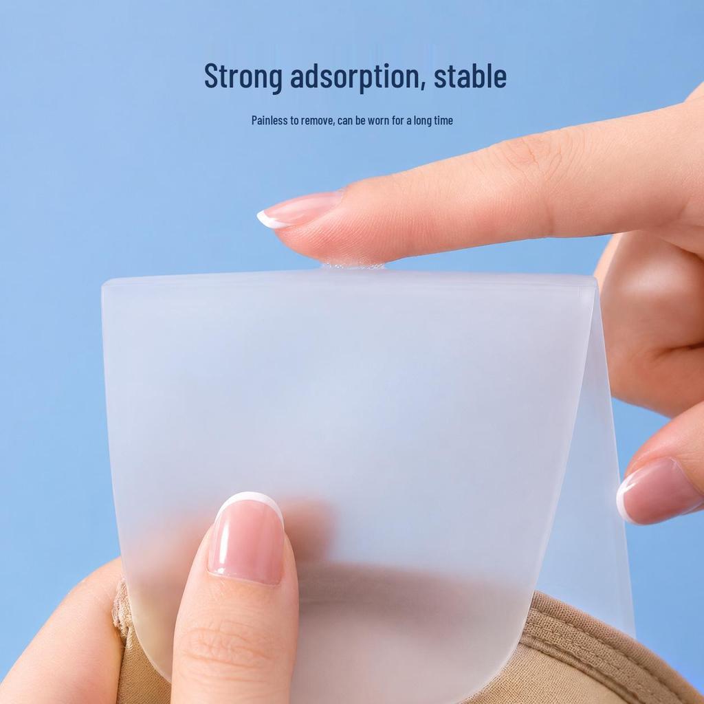 Invisible Push-Up Strapless Bra with Anti-Slip Nipple Covers