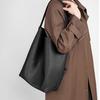 Large Capacity Bucket Bag, Genuine Leather Women's 2025 New Tote Bag, Cowhide Simple Casual Bag, Underarm Shoulder Big Bag