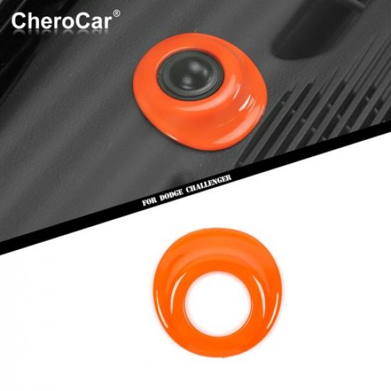 Automatic Headlight Sensor Trim Decor For Dodge Challenger 15+Orange Accessories
