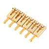 6PCS Guitar Saddles with Roller Bridge Guitar Repair Parts (Gold)