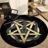1pc Snake Pentagram Office Round Area Rug, Indoor Mat Suitable For Office, Under Office Chairs Bedroom Living Room Home Decor, Room Deco