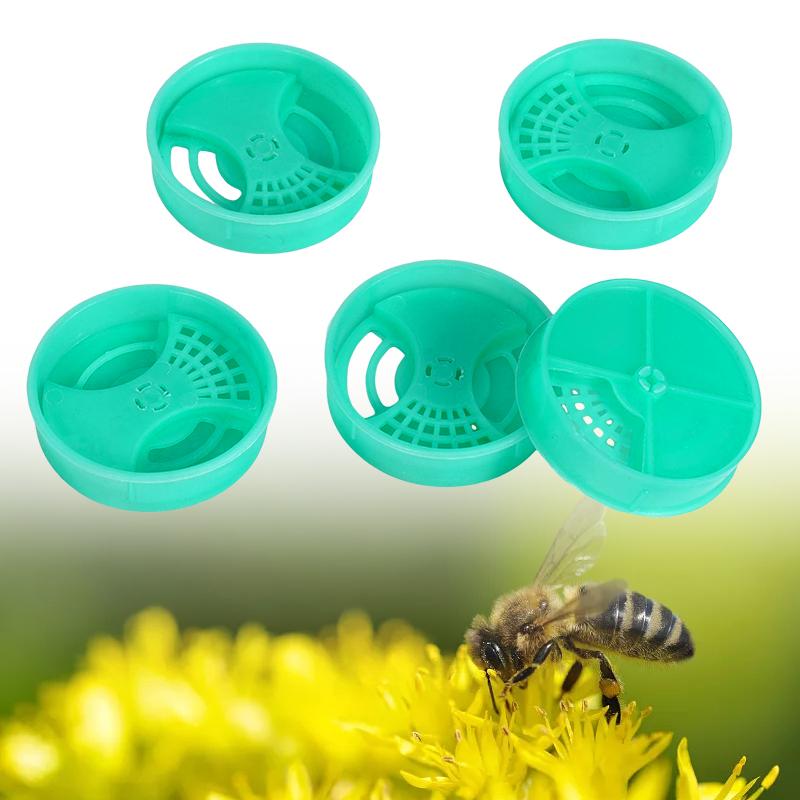 5pcs Round Hive Entrance Discs Attach To Nuc Or Hive Boxes Swarm Boxes Ventilator Rotatable Opening and Closing Hive Entrance