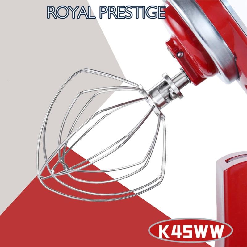 Elektrischer Mixer Edelstahl Drahtbesen Ersatz für KitchenAid K45WW zum Mischen, Schlagen, Rühren und Unterrühren