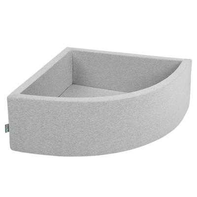 Soft Ball Pit Quarter Angular No Balls Balls 7cm / 2.75in for Kids, Foam Ball Pool Baby Playballs, Light Grey