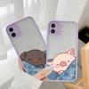Cute Pink Pig Cartoon Phone Case For iPhone 17 16 14 15 11 13 12 Pro Max Mini For iPhone X XS XR 16 15 14 Plus Soft back Covers