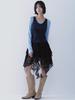 Cecese Lace Up Lace Skirt Black