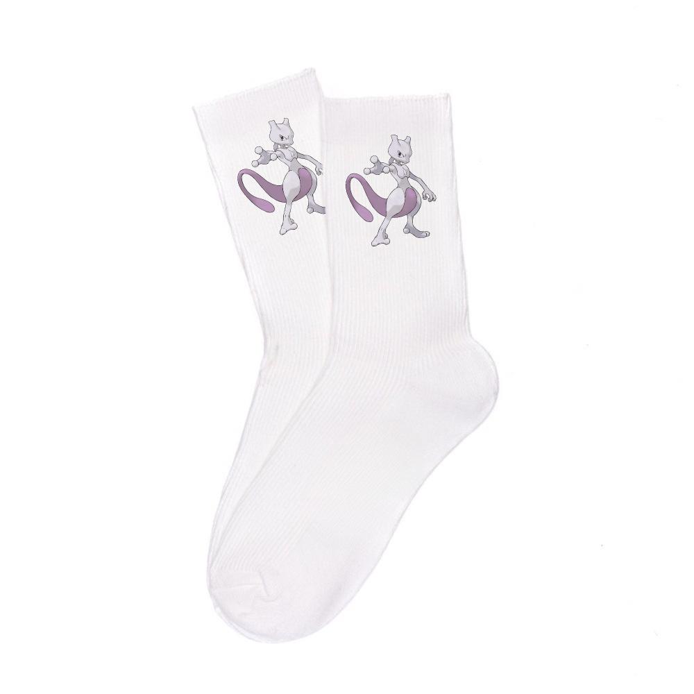 Cartoon White Cotton Socks Unisex Breathable Sports Socks Anime Collectibles Cute Trendy Fashion Unique Birthday Gifts