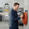 Slitesterk vannslangholder Veggmontert Fleksibel slangehenger Slangeholder Metalltrådholder Hage