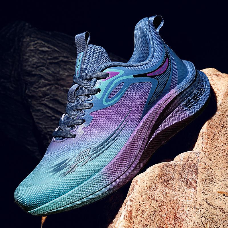 2025 New Running Shoes Shock Absorption Rebound Middle School Student Racing Running Shoes Sports Shoes Men's Jogging Shoes Soft Sole Versatile
