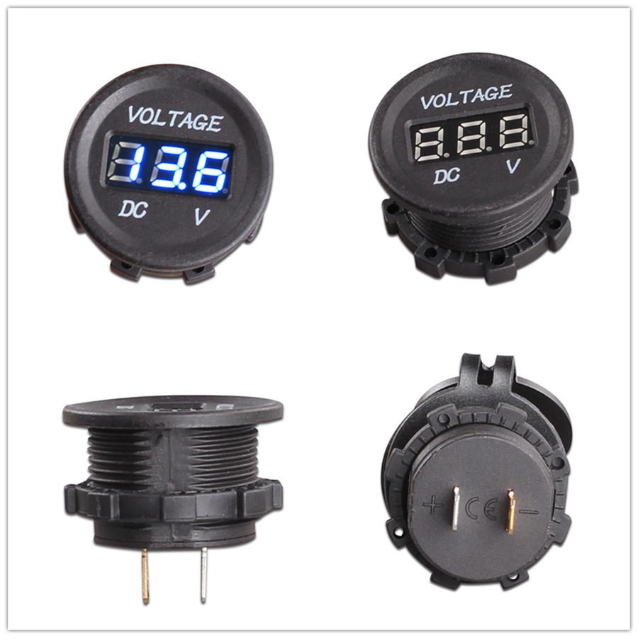 6Way Rocker Switch Panel+Dual USB Car Charger+Voltmeter Car Cigarette Lighter
