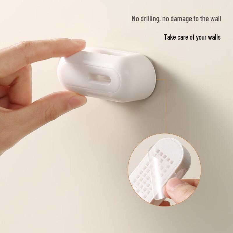 No-Drill Wall-Mounted Toothpaste Holder
