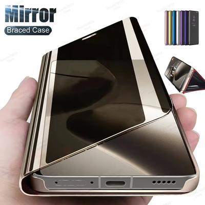 Luxury Mirror Flip Case For Honor 200 300 400 Pro Leather Phone Cover For Honor X9D X9C X9B X9A Honor 400 200 Lite