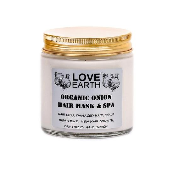 LOVE EARTH Organic Onion Hair Mask & Spa - 100g