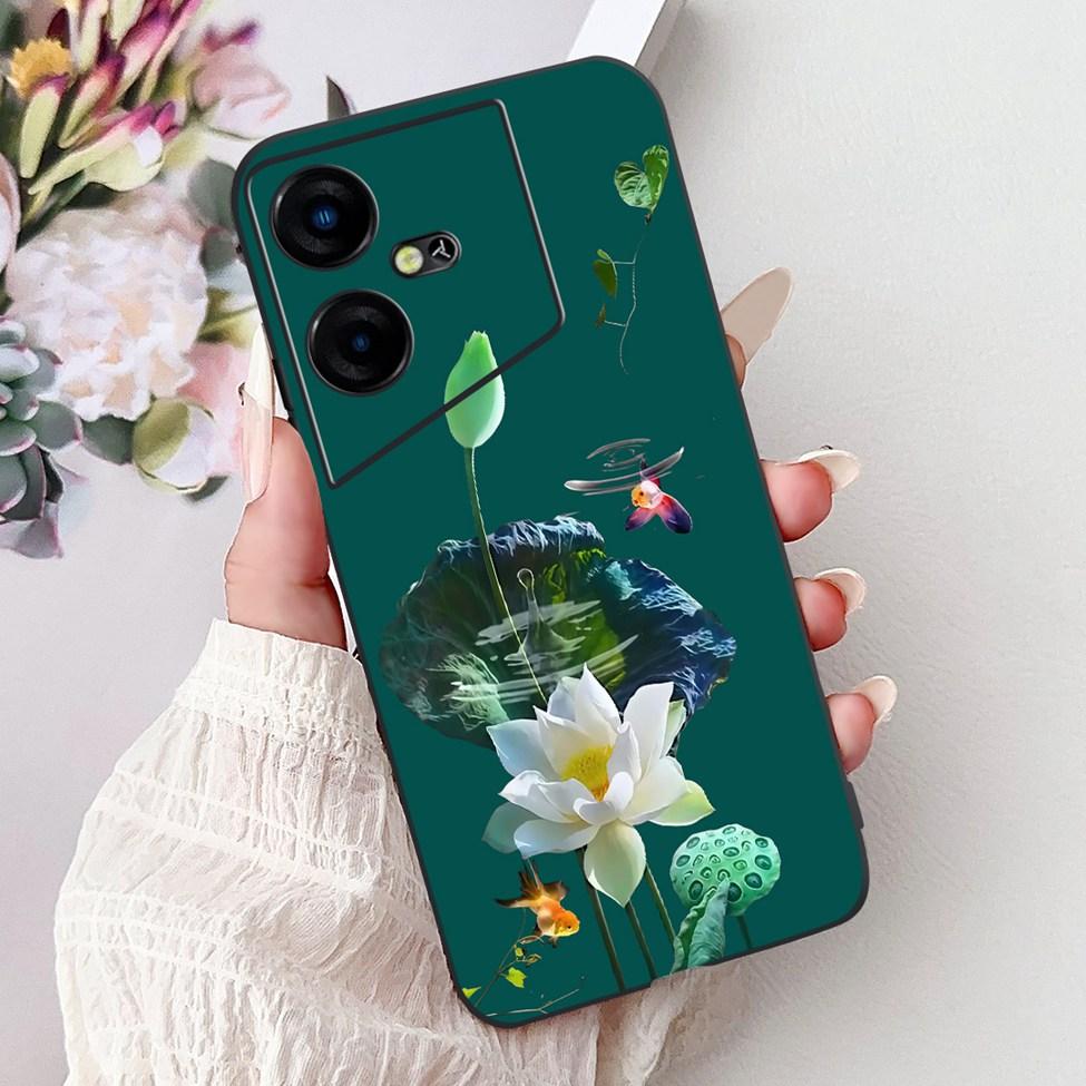 6,82'' Für Techno Pova Neo3 LH6n Rückabdeckung Für Tecno Pova Neo 3 Hülle Silikon Luxus Mode Niedliche Cartoon Katze Stoßfest Funda
