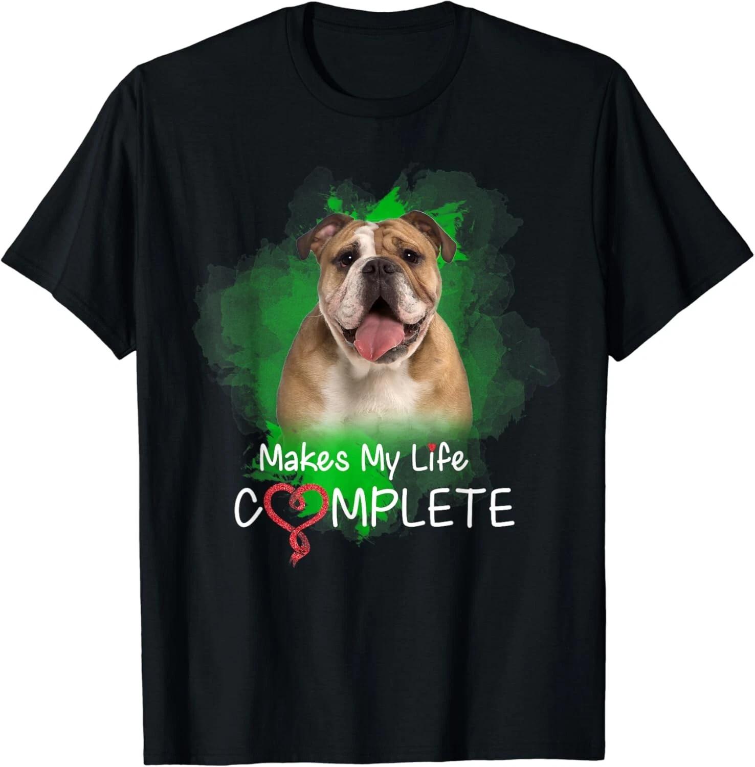 English Bulldog Is My Life Design Gift Unisex T-Shirt S