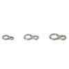60pcs Stainless Steel Solid Fishing Figure 8 Jigging Rings Lure Tackle Accessories