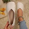 Mom Shoes Single Shoes Comfortable Soft Bottom Flat Bottom Middle and Old Women's Shoes Soft Leather Non-slip Grandma Leather Shoes Spring and Autumn