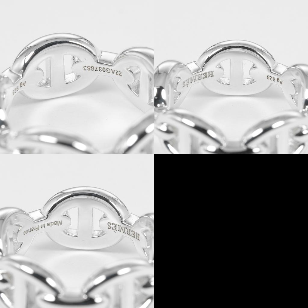 HERMES Chaine d'Ancre PM Ring Silver925 #4.5(US Size) 5.4g Women Used