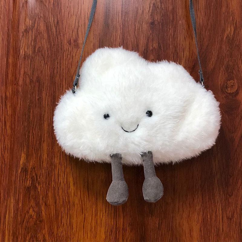Ins-style Plush Cloud Bag Perfect For Storing Phone And Small Items