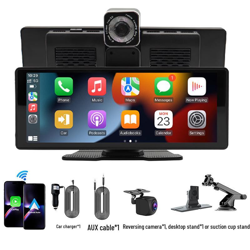 

10.26 Навигация CarPlay и 4K Двойная видеорегистратор с изображением заднего вида 128G