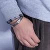 Buddhist Jewelry Gifts Pixiu Copper Coin Men Bracelets Silver Bangles Men Bangles Men Hand Chain