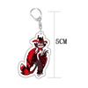Acrylic Cartoon Anime Pendant Keychains Holder Vaggie Car Key Chain Key Ring Phone Bag Hanging Jewelry Gifts Accessories Alastor