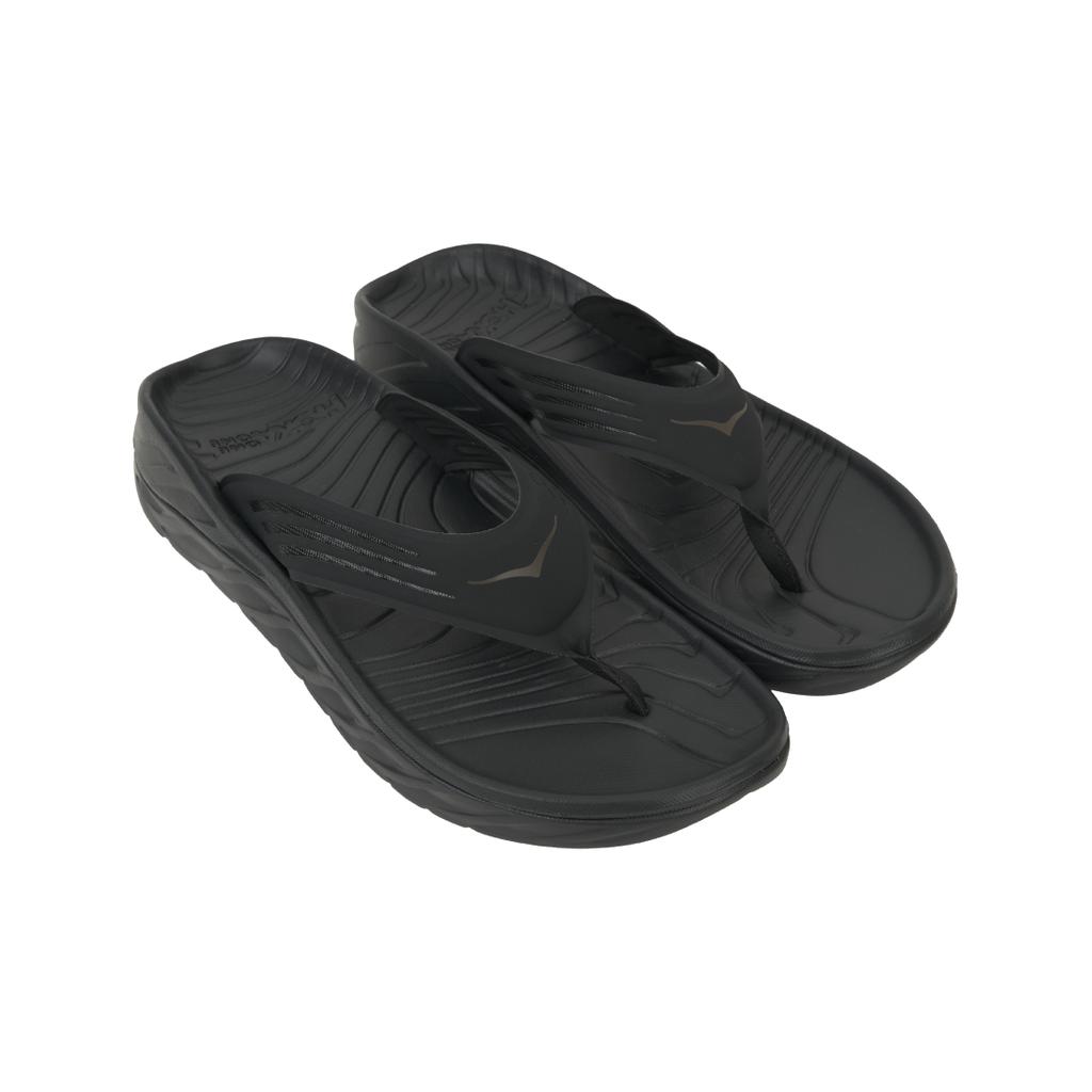 HOKA Ora Recovery Flip Slide Black Men Sneakers Dark-Gull-Grey 1099675-BDGGR