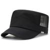 Casual Mesh Flat Top Hat Quick Drying Breathable Sun Protection Hat Lightweight Adjustable Outdoor Sport Cap Outdoor