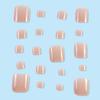 Translucent Pink Skin-Brightening Nail Art Stickers for Toes