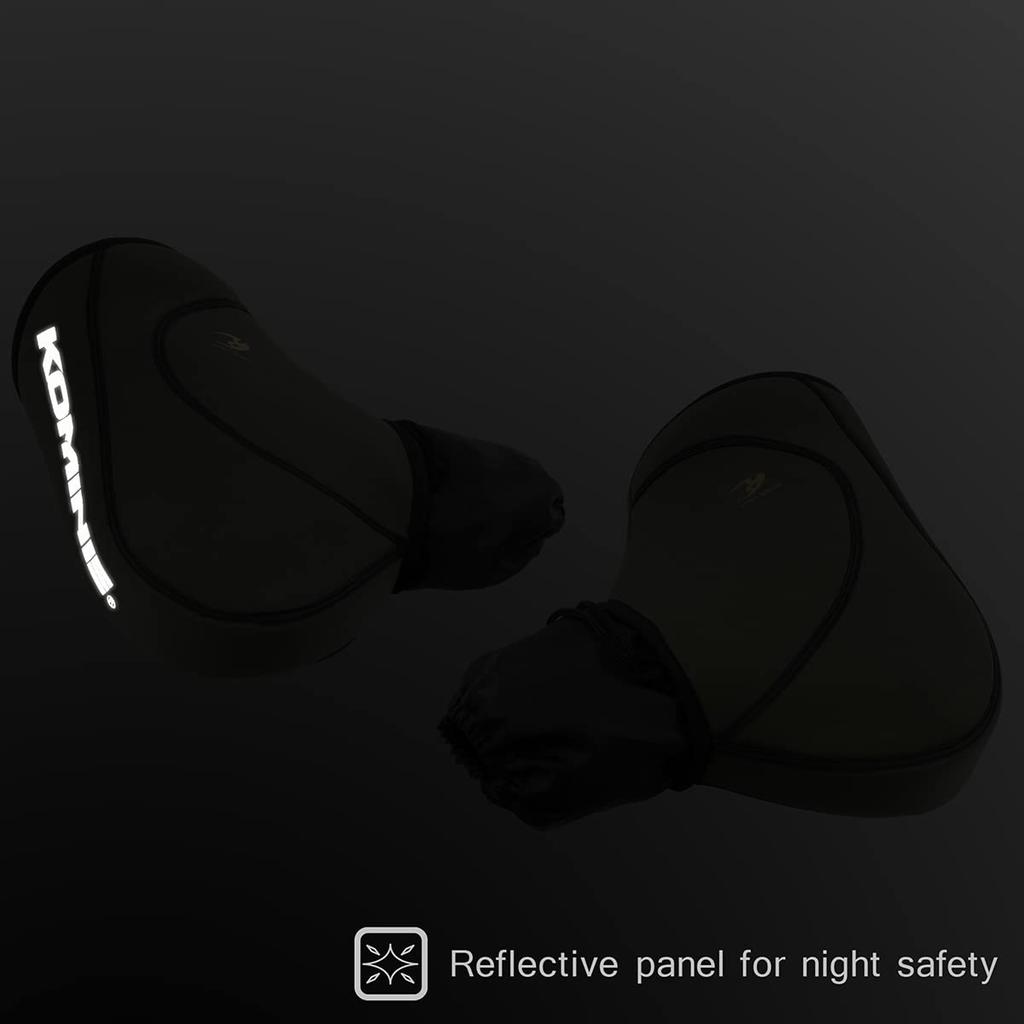 KOMINE Neoprene Handlebar Warmer Neo for AK-362 Motorcycles, Black/Free