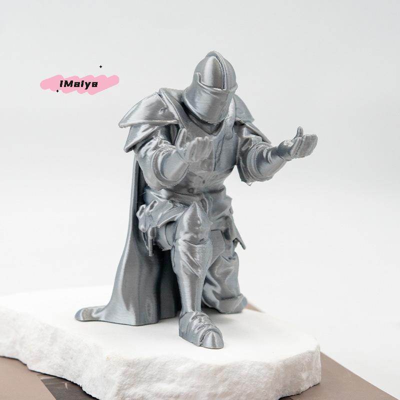 M-Creative Ninja-Style Single Kneeling Knight Pen Holder Armor Knight Kneeling Figurine Pen Holder Desktop Stand Storage Decor