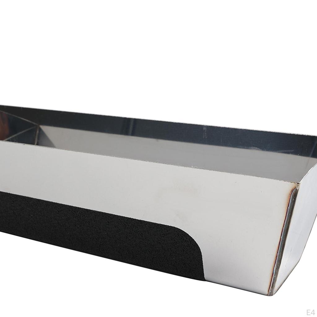 Mud Pan with Anti Slip Pad Nonslip Manual Tool Heavy Duty Smooth Sturdy Drywall Plastering