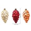 2Pieces Shimmering Pinecone Holiday Decorations Not Traditional Design Christmas Hanging Ornaments