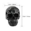 Skull License Plate Screw Fasteners Decorative Cool Funny License Plate Bolts License Plate Frame Kit 4 Pcs Aluminum Alloy Universal Fit Most Cars