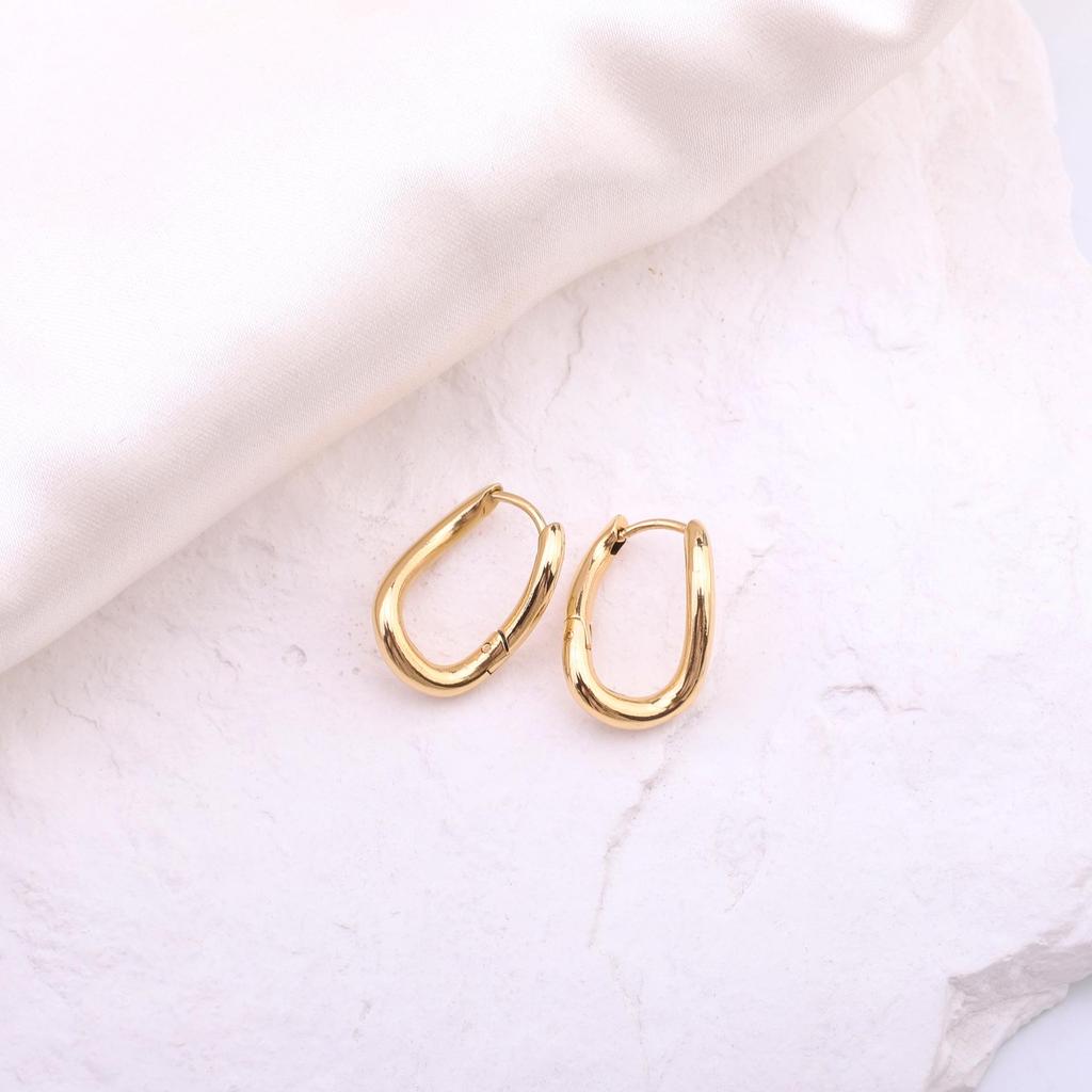 Elegant U-Shaped Geometric Earrings: Stylish, Versatile, High-End Jewelry for Daily Wear