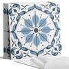 Package of PVC Tiles With Decor for Kitchen or Bathroom Floral Pattern With Details 4X50X50 Cm