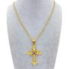 Men's Cross Pendant Necklace Titanium Steel Women's Necklace Cross Hip Hop Titanium Jewelry