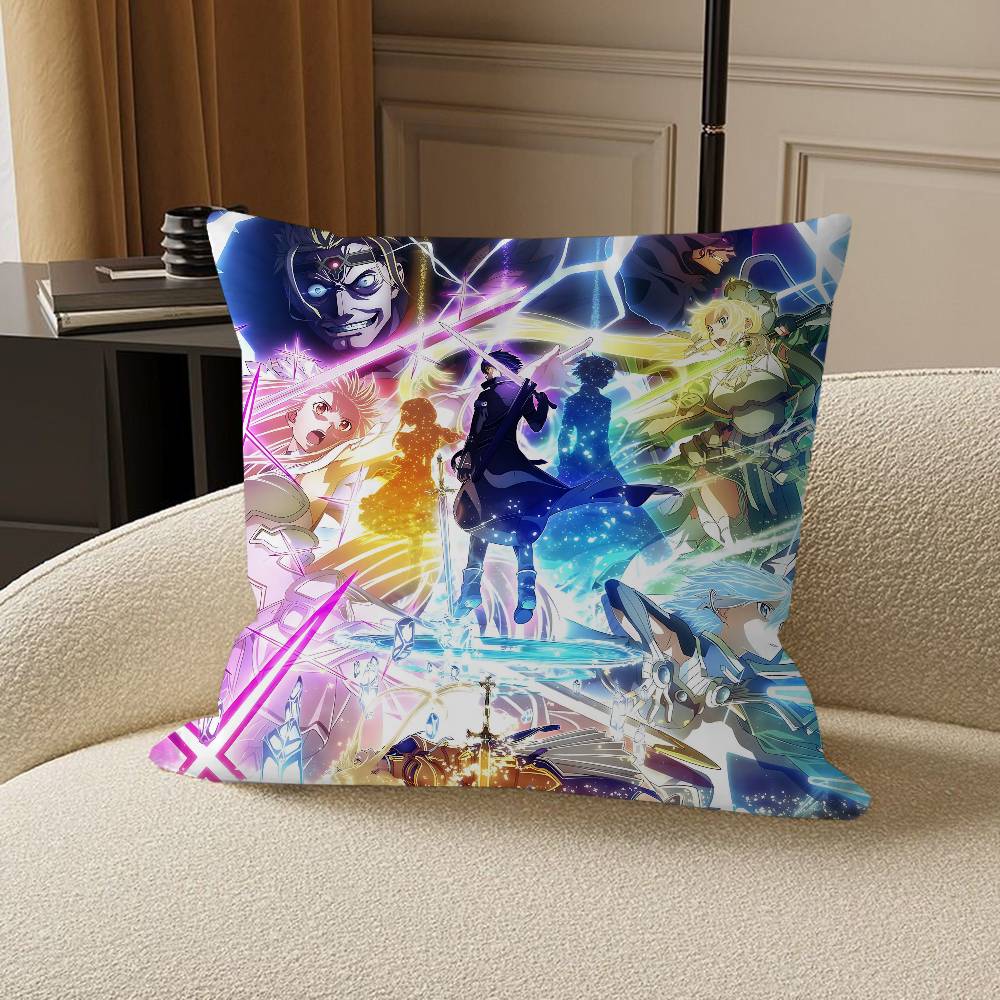 

Anime S-Sword Art Online Pillow Cushion Cover Pillowcase Living Room Sofa Home Decor Customized 12x12Inch