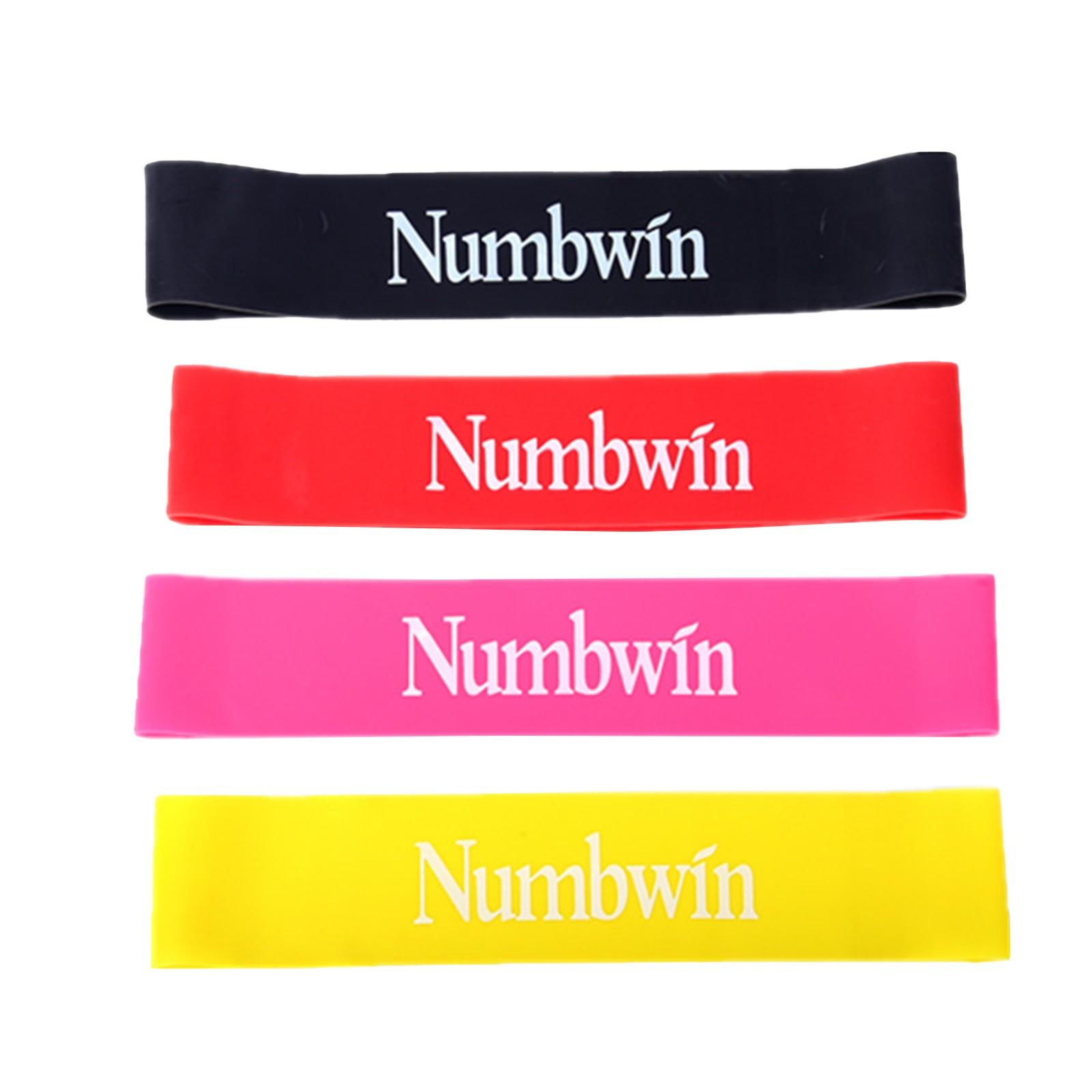 Numbwin Latex Resistance Bands Set for Squats Hip Training Yoga Fitness Mini Loop Bands for Strength Training and Muscle Activation One Size