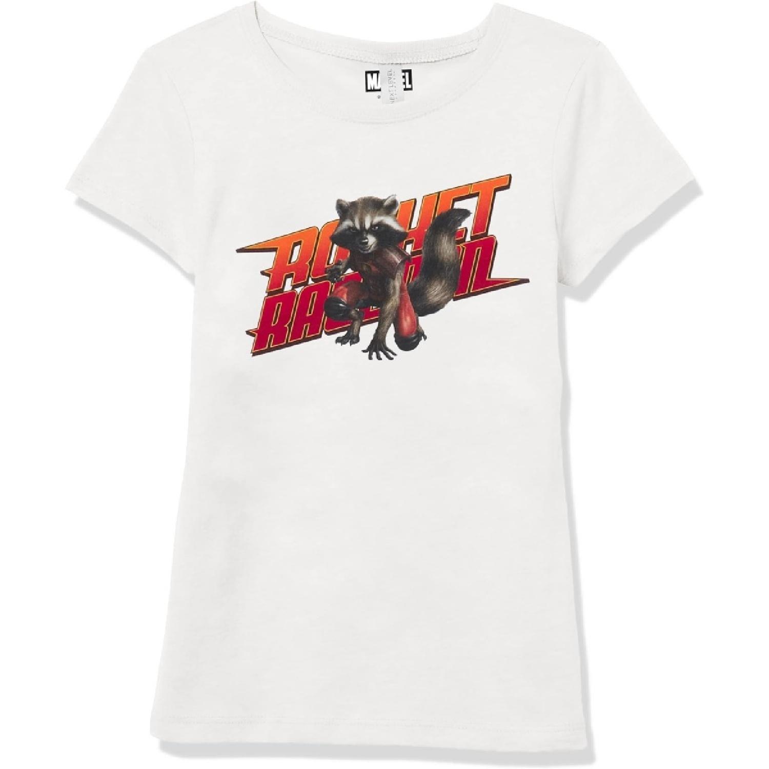 

Marvel Girl s Raccoon Text T-Shirt XXXXXL білий
