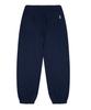 WHATHEPUCK W-Logo Embroidered Patch Sweatpants Navy