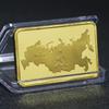 Russian Soviet CCCP Commemorative Gold Map Coin In Stock