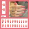 24Pcs Korean Fresh False Nails Patch Artificial Press On Wearing False Nails Detachable Fake Fingernails Full Cover Nail Tips
