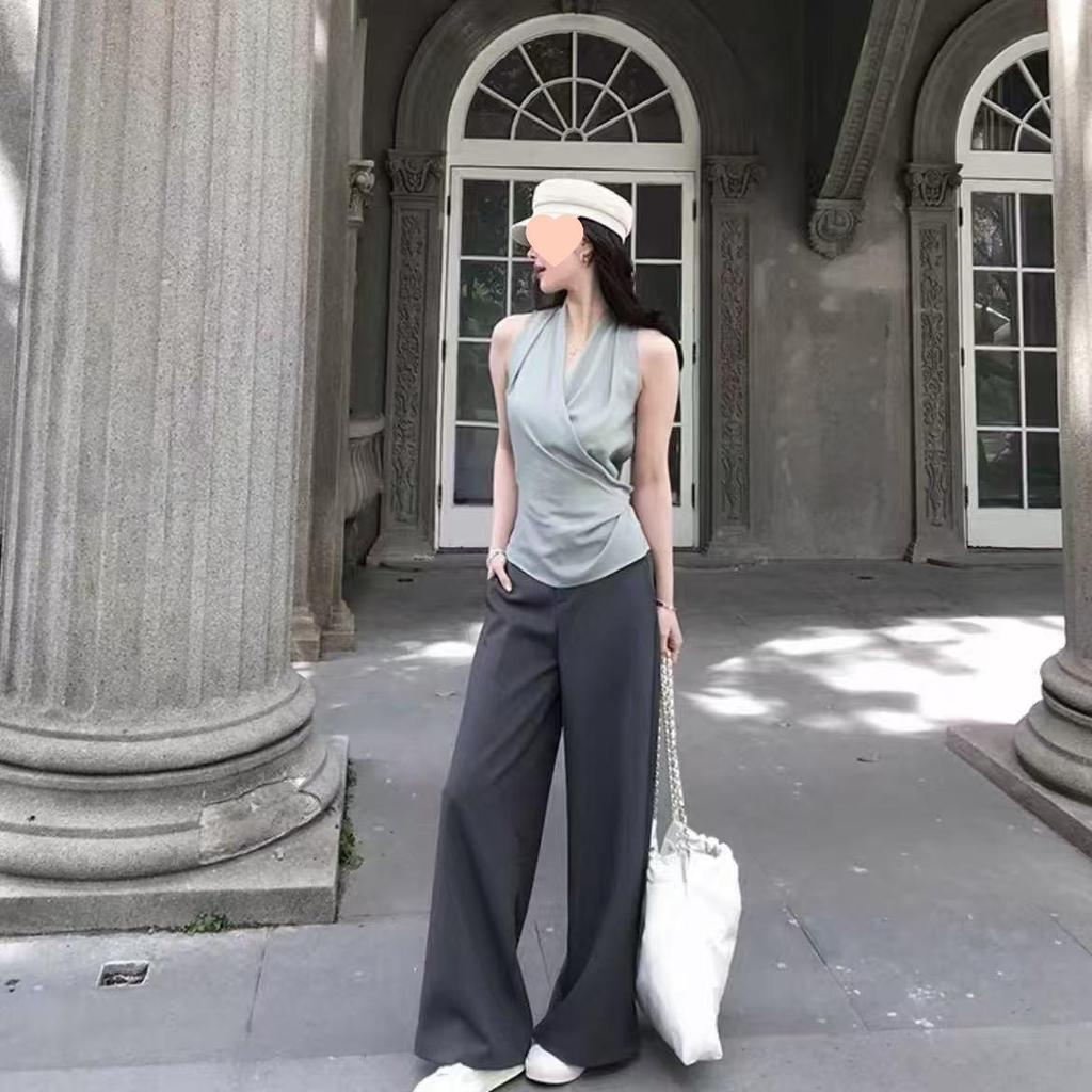 Spring/Summer Women's Slim Temperament Casual Long Suit Pants - Versatile & Petite-Friendly Design