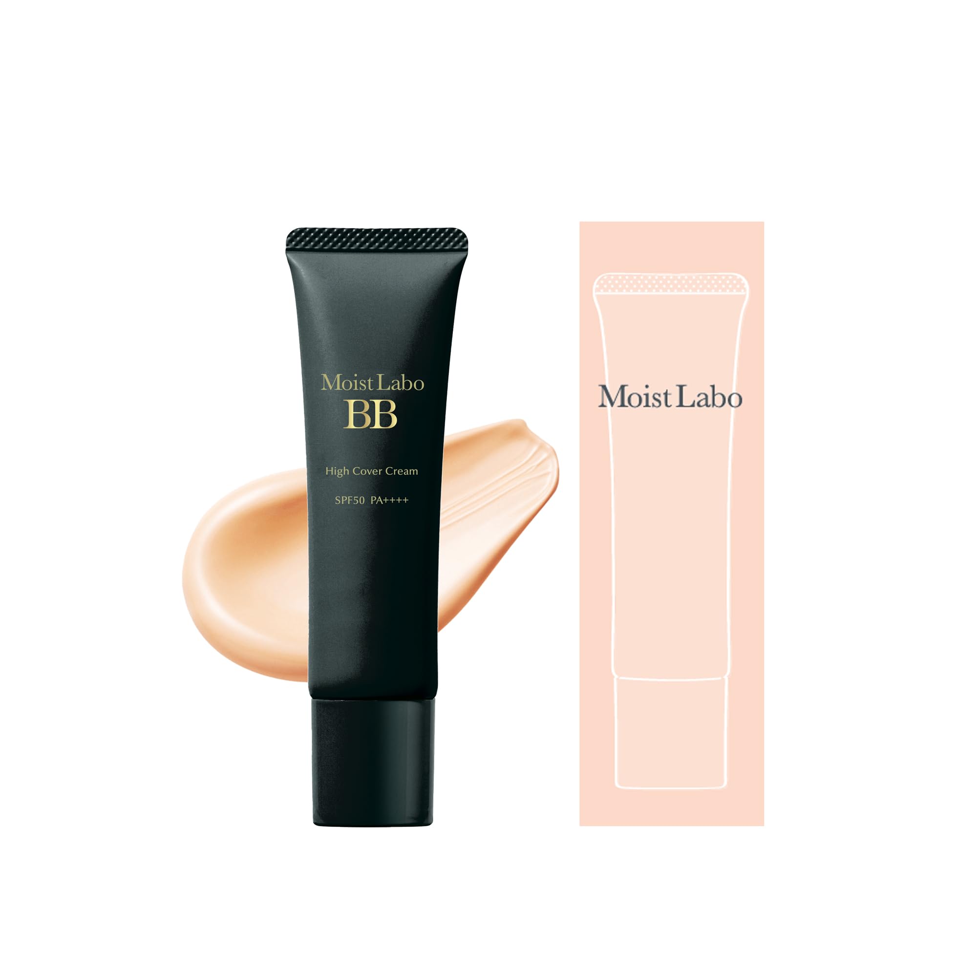 Moist Lab Medicated Whitening BB High Natural SPF50 Cream, Coverage, Beige, 30g, PA++++ (Pore Coverage/Whitening) [Quasi-drug]