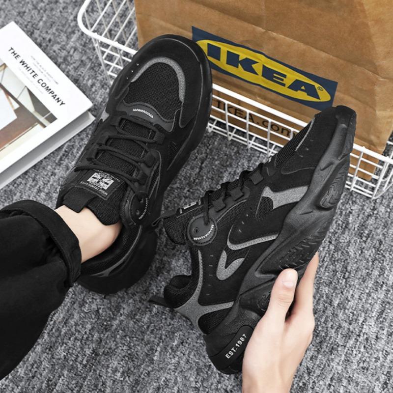 Hot Sale Men Shoes Spring Fashion Breathable Comfortable Casual Sneakers Basketball Shoe Outdoor Versatile Platform Running Shoe