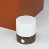 Warm White Light Timer Night Light Infinite Dimming Round Design LED Bedside Lamp Cylindrical Shape Small Size