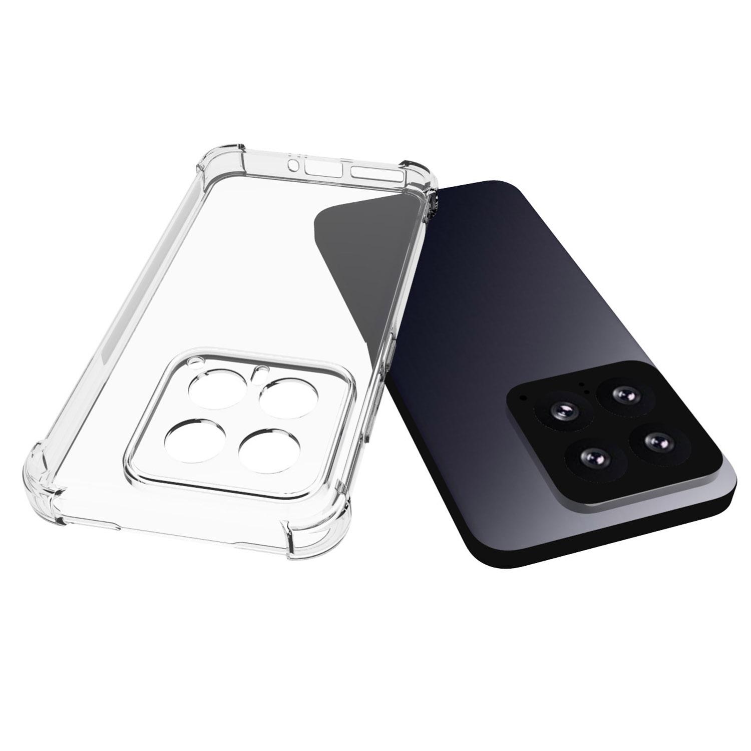 

For Xiaomi 14 Mobile Phone Case Flexible TPU Anti-scratch HD Transparent Phone Cover A