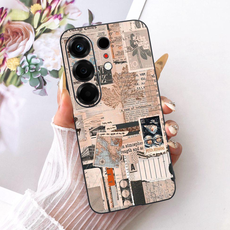 For Tecno CN5 Case For Tecno Camon 50 4G Cover Fashion Butterfly Cute Cat Cool Painted Soft Phone Casing For Techno Camon50 4G