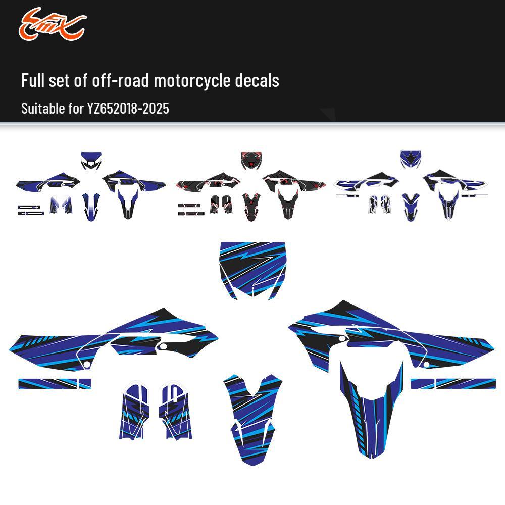 Yamaha YZ65 2018-2023 Off-Road Motorcycle Full Sticker Set